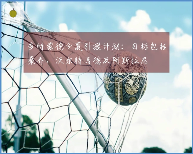 多特蒙德今夏引援计划：目标包括桑乔、沃尔特马德及阿斯拉尼